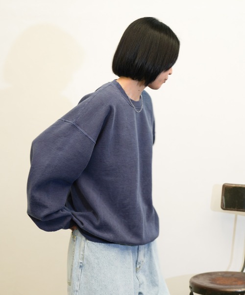 TOWNCRAFT / タウンクラフト PIGMENT CREW SWEAT ヴィンテージ加工 クルーネック スウェット（スウェット）｜TOWNCRAFT（タウンクラフト）