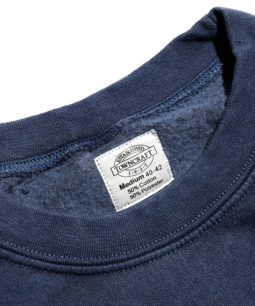 TOWNCRAFT / タウンクラフト PIGMENT CREW SWEAT ヴィンテージ加工 クルーネック スウェット(スウェット)|TOWNCRAFT(タウンクラフト) TOWNCRAFT / タウンクラフト PIGMENT CREW SWEAT ヴィンテージ加工 クルーネック スウェット(スウェット)|TOWNCRAFT(タウンクラフト)