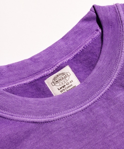 TOWNCRAFT / タウンクラフト PIGMENT CREW SWEAT ヴィンテージ加工 クルーネック スウェット(スウェット)|TOWNCRAFT(タウンクラフト) TOWNCRAFT / タウンクラフト PIGMENT CREW SWEAT ヴィンテージ加工 クルーネック スウェット(スウェット)|TOWNCRAFT(タウンクラフト)