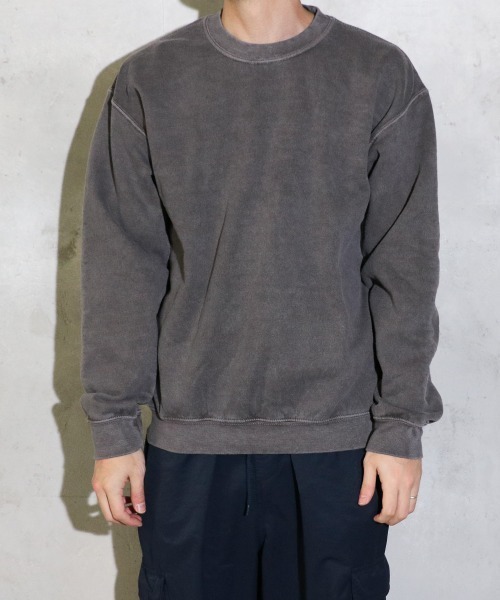 TOWNCRAFT / タウンクラフト PIGMENT CREW SWEAT ヴィンテージ加工 クルーネック スウェット(スウェット)|TOWNCRAFT(タウンクラフト) TOWNCRAFT / タウンクラフト PIGMENT CREW SWEAT ヴィンテージ加工 クルーネック スウェット(スウェット)|TOWNCRAFT(タウンクラフト)