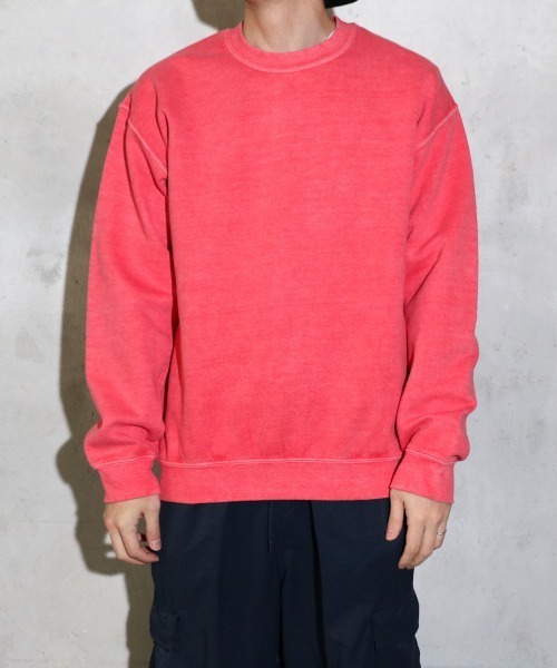 TOWNCRAFT / タウンクラフト PIGMENT CREW SWEAT ヴィンテージ加工 クルーネック スウェット(スウェット)|TOWNCRAFT(タウンクラフト) TOWNCRAFT / タウンクラフト PIGMENT CREW SWEAT ヴィンテージ加工 クルーネック スウェット(スウェット)|TOWNCRAFT(タウンクラフト)
