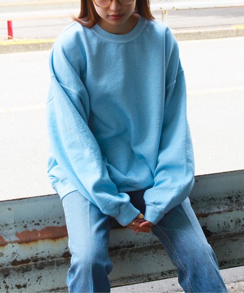 TOWNCRAFT / タウンクラフト PIGMENT CREW SWEAT ヴィンテージ加工 クルーネック スウェット(スウェット)|TOWNCRAFT(タウンクラフト) TOWNCRAFT / タウンクラフト PIGMENT CREW SWEAT ヴィンテージ加工 クルーネック スウェット(スウェット)|TOWNCRAFT(タウンクラフト)