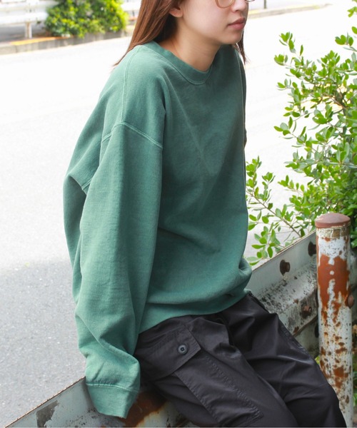 TOWNCRAFT / タウンクラフト PIGMENT CREW SWEAT ヴィンテージ加工 クルーネック スウェット(スウェット)|TOWNCRAFT(タウンクラフト) TOWNCRAFT / タウンクラフト PIGMENT CREW SWEAT ヴィンテージ加工 クルーネック スウェット(スウェット)|TOWNCRAFT(タウンクラフト)