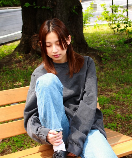 TOWNCRAFT / タウンクラフト PIGMENT CREW SWEAT ヴィンテージ加工 クルーネック スウェット(スウェット)|TOWNCRAFT(タウンクラフト) TOWNCRAFT / タウンクラフト PIGMENT CREW SWEAT ヴィンテージ加工 クルーネック スウェット(スウェット)|TOWNCRAFT(タウンクラフト)