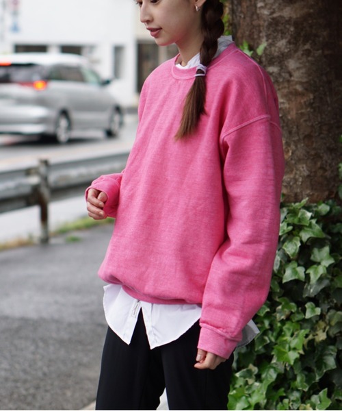 TOWNCRAFT / タウンクラフト PIGMENT CREW SWEAT ヴィンテージ加工 クルーネック スウェット(スウェット)|TOWNCRAFT(タウンクラフト) TOWNCRAFT / タウンクラフト PIGMENT CREW SWEAT ヴィンテージ加工 クルーネック スウェット(スウェット)|TOWNCRAFT(タウンクラフト)
