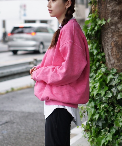 TOWNCRAFT / タウンクラフト PIGMENT CREW SWEAT ヴィンテージ加工 クルーネック スウェット(スウェット)|TOWNCRAFT(タウンクラフト) TOWNCRAFT / タウンクラフト PIGMENT CREW SWEAT ヴィンテージ加工 クルーネック スウェット(スウェット)|TOWNCRAFT(タウンクラフト)