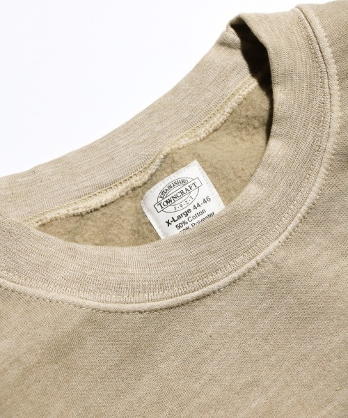 TOWNCRAFT / タウンクラフト PIGMENT CREW SWEAT ヴィンテージ加工 クルーネック スウェット(スウェット)|TOWNCRAFT(タウンクラフト) TOWNCRAFT / タウンクラフト PIGMENT CREW SWEAT ヴィンテージ加工 クルーネック スウェット(スウェット)|TOWNCRAFT(タウンクラフト)