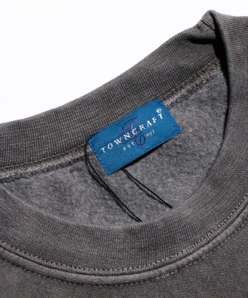 TOWNCRAFT / タウンクラフト PIGMENT CREW SWEAT ヴィンテージ加工 クルーネック スウェット(スウェット)|TOWNCRAFT(タウンクラフト) TOWNCRAFT / タウンクラフト PIGMENT CREW SWEAT ヴィンテージ加工 クルーネック スウェット(スウェット)|TOWNCRAFT(タウンクラフト)