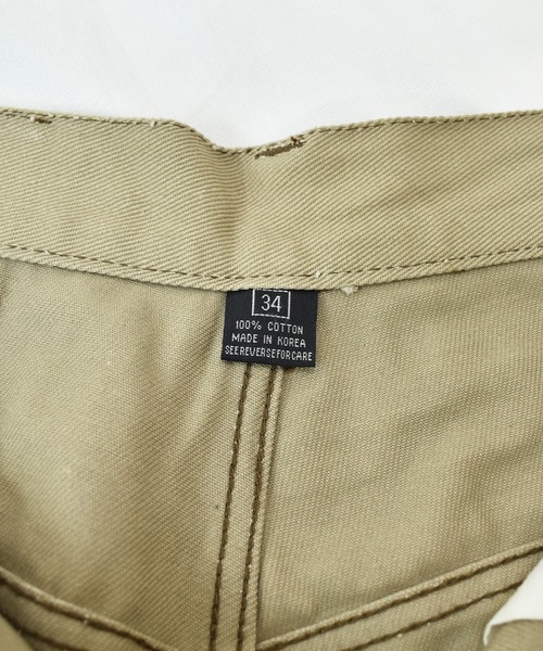 VINTAGE（ヴィンテージ）の「【ヴィンテージ古着】90's SOUTHBOYS / サウスボーイズ ノバチェック柄 ハーフパンツ（チノパンツ・メンズ・ベージュ・34）」の5枚目の写真