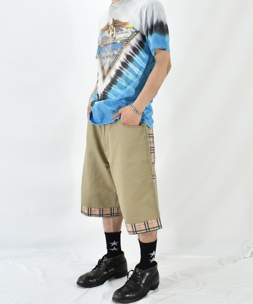 VINTAGE（ヴィンテージ）の「【ヴィンテージ古着】90's SOUTHBOYS / サウスボーイズ ノバチェック柄 ハーフパンツ（チノパンツ・メンズ・ベージュ・34）」の16枚目の写真