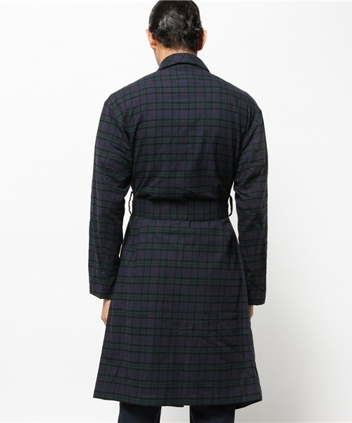 CIAOPANIC（チャオパニック）の「【Ciaopanic】先染めチェックロングガウン（その他アウター・メンズ・グレー/ネイビー・LARGE/MEDIUM）」の6枚目の写真