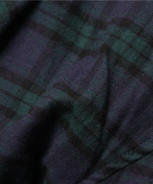 CIAOPANIC（チャオパニック）の「【Ciaopanic】先染めチェックロングガウン（その他アウター・メンズ・グレー/ネイビー・LARGE/MEDIUM）」の12枚目の写真