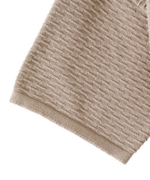 BALLAST ARK（バラストアーク）の「BALLAST ARK / バラストアーク：BIG KNIT TEE：BA05-K004[AST]（Tシャツ/カットソー・メンズ・ベージュ/ブラック・L/M）」の8枚目の写真