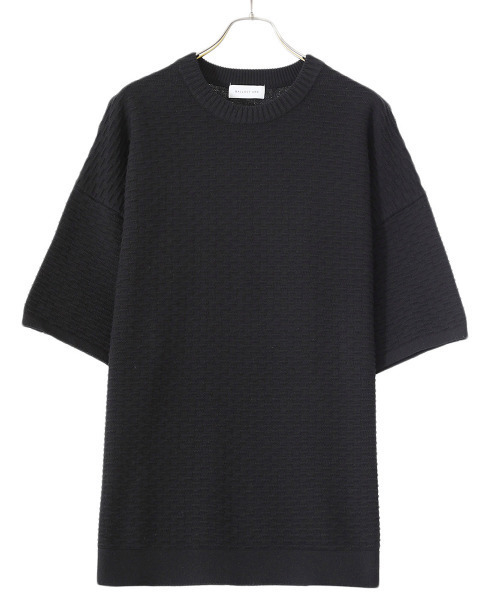 BALLAST ARK（バラストアーク）の「BALLAST ARK / バラストアーク：BIG KNIT TEE：BA05-K004[AST]（Tシャツ/カットソー・メンズ・ベージュ/ブラック・L/M）」の18枚目の写真