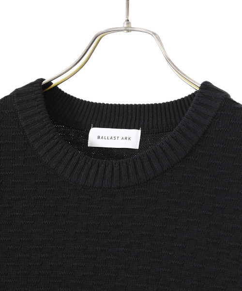 BALLAST ARK（バラストアーク）の「BALLAST ARK / バラストアーク：BIG KNIT TEE：BA05-K004[AST]（Tシャツ/カットソー・メンズ・ベージュ/ブラック・L/M）」の20枚目の写真