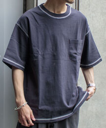 【GLOSTER/グロスター】コントラストステッチ ビッグTシャツ