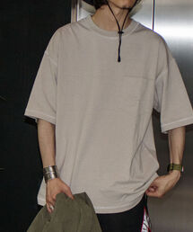 【GLOSTER/グロスター】コントラストステッチ ビッグTシャツ