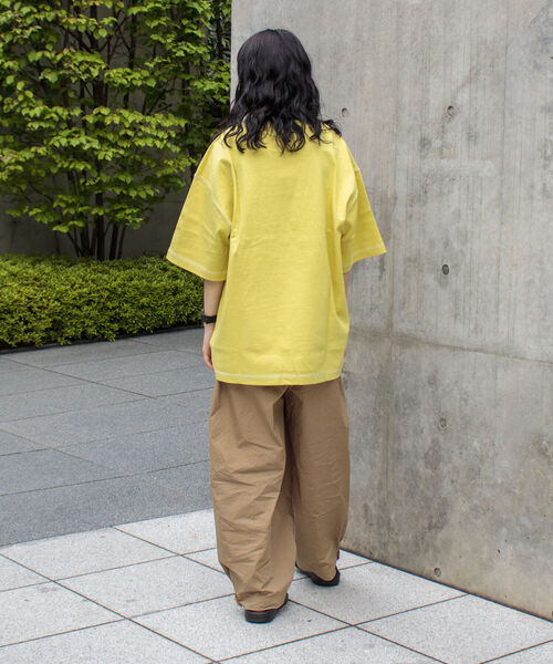 GLOSTER(グロスター)の「【GLOSTER/グロスター】コントラストステッチ ビッグTシャツ(Tシャツ/カットソー・メンズ・ホワイト/チャコールグレー/イエロー/アイボリー・MEDIUM/LARGE/X-LARGE)」の16枚目の写真