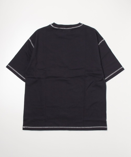 GLOSTER(グロスター)の「【GLOSTER/グロスター】コントラストステッチ ビッグTシャツ(Tシャツ/カットソー・メンズ・ホワイト/チャコールグレー/イエロー/アイボリー・MEDIUM/LARGE/X-LARGE)」の5枚目の写真
