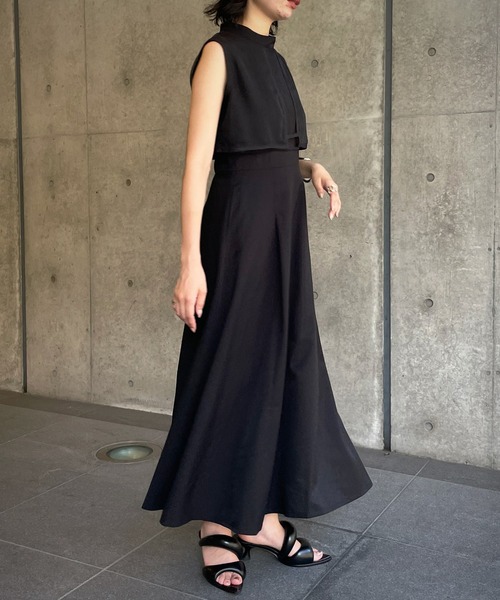 &g'aime（アンジェム）の「【&g’aime】シアーケープワンピース（ワンピース・レディース・ブラック/ベージュ/グリーン・FREE）」の11枚目の写真