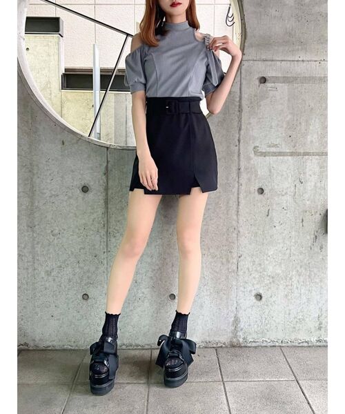 EATME(イートミー)の「BIGリボンプラットフォームサンダル(サンダル・レディース・ブラック/ベージュ・S/M/L)」の4枚目の写真