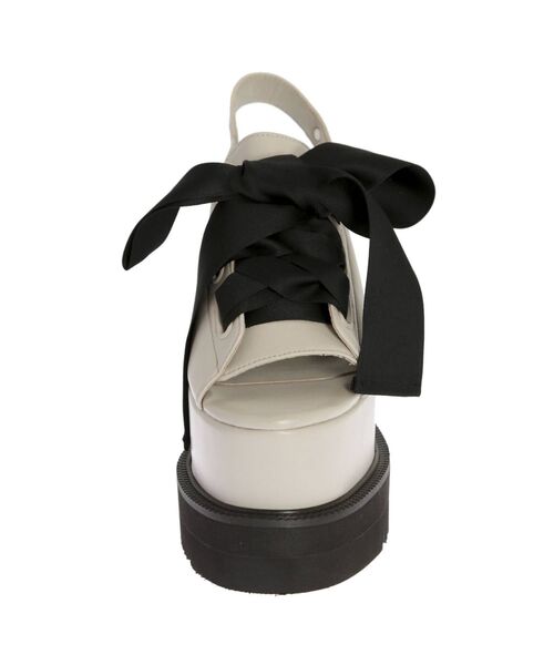 EATME(イートミー)の「BIGリボンプラットフォームサンダル(サンダル・レディース・ブラック/ベージュ・S/M/L)」の17枚目の写真