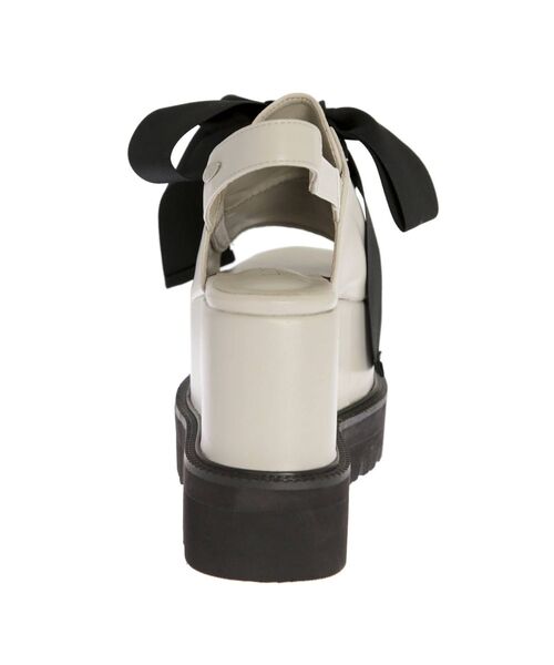 EATME(イートミー)の「BIGリボンプラットフォームサンダル(サンダル・レディース・ブラック/ベージュ・S/M/L)」の19枚目の写真