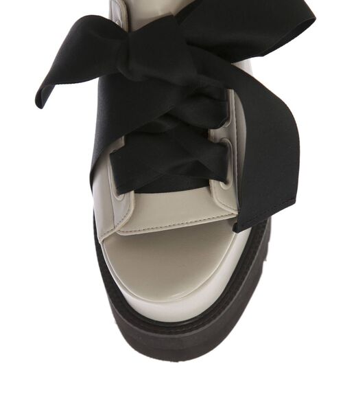 EATME(イートミー)の「BIGリボンプラットフォームサンダル(サンダル・レディース・ブラック/ベージュ・S/M/L)」の22枚目の写真