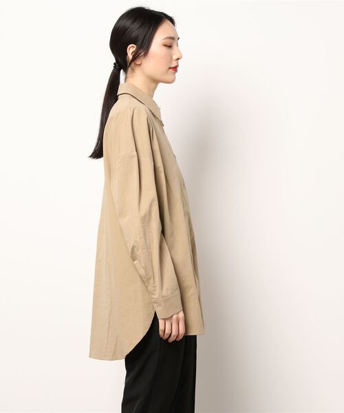 AMAIL（アマイル）の「Bulky cotton shirt（シャツ/ブラウス・レディース・ピンク/アイボリー/ベージュ・FREE）」の20枚目の写真