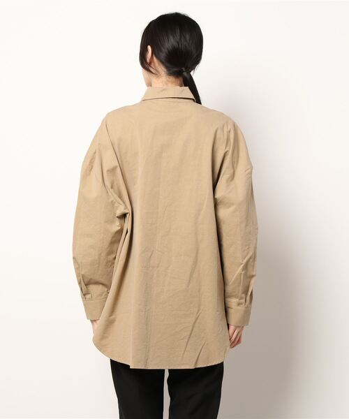 AMAIL（アマイル）の「Bulky cotton shirt（シャツ/ブラウス・レディース・ピンク/アイボリー/ベージュ・FREE）」の21枚目の写真