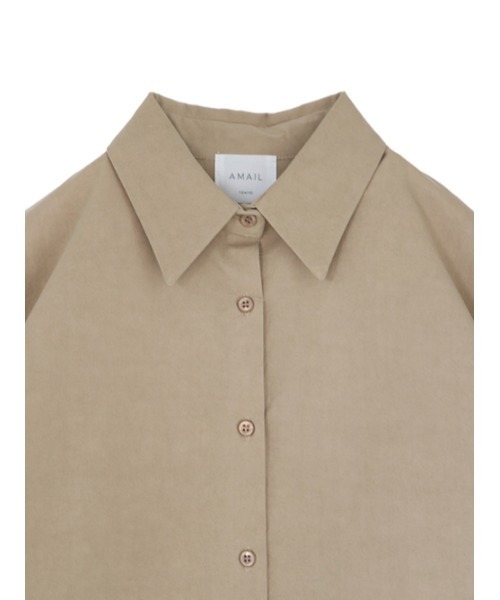 AMAIL（アマイル）の「Bulky cotton shirt（シャツ/ブラウス・レディース・ピンク/アイボリー/ベージュ・FREE）」の18枚目の写真