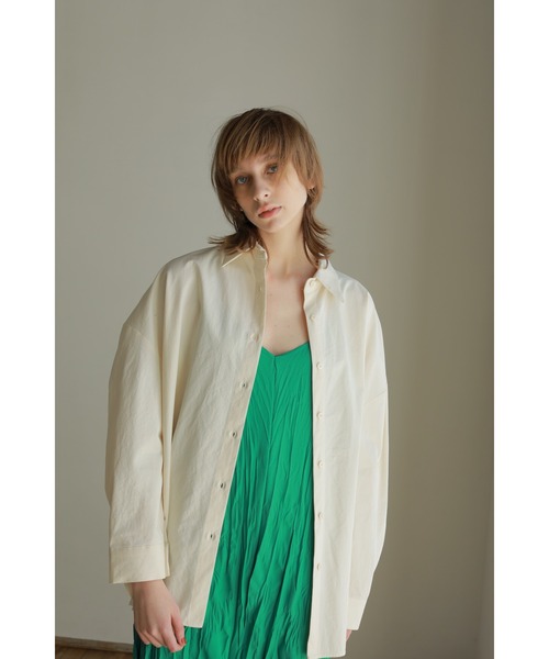 AMAIL（アマイル）の「Bulky cotton shirt（シャツ/ブラウス・レディース・ピンク/アイボリー/ベージュ・FREE）」の13枚目の写真