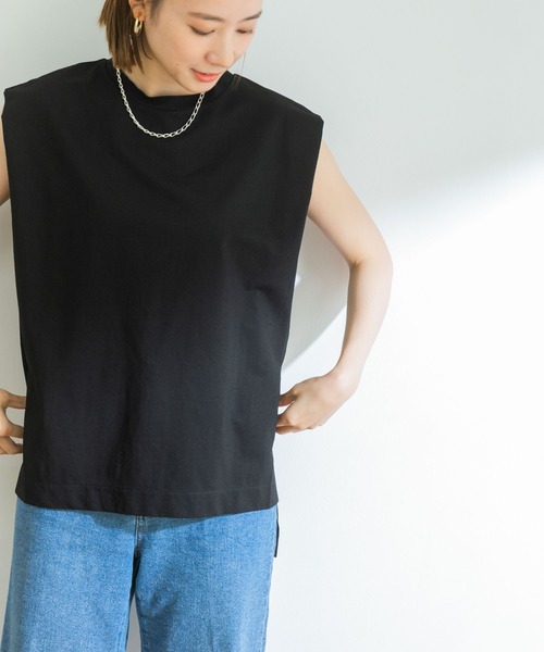 URBAN RESEARCH - アーバンリサーチ　バスク天竺　チュニックカットソー　カーキ　Tシャツ　新品 URBAN RESEARCH - アーバンリサーチ バスク天竺 チュニック