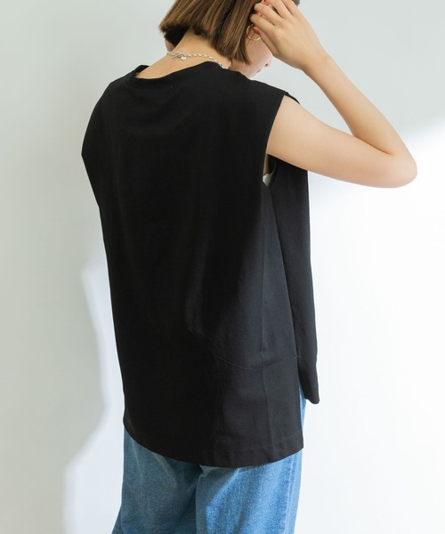 URBAN RESEARCH（アーバンリサーチ）の「ノースリーブチュニックカットソー（Tシャツ/カットソー・レディース・ブラック/オフホワイト/ミント/ベージュ系その他・FREE）」の18枚目の写真