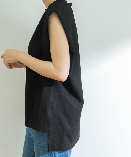 URBAN RESEARCH（アーバンリサーチ）の「ノースリーブチュニックカットソー（Tシャツ/カットソー・レディース・ブラック/オフホワイト/ミント/ベージュ系その他・FREE）」の21枚目の写真