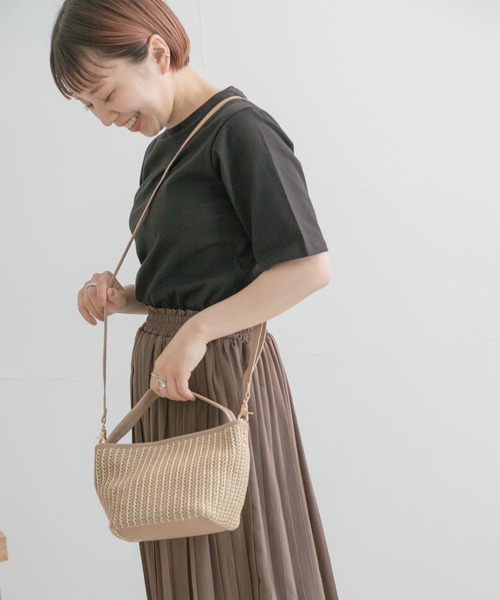 ITEMS URBANRESEARCH（アイテムズ アーバンリサーチ）の「ザツザイミニショルダー（ショルダーバッグ・レディース・ブラウン/ベージュ/ブラック・-）」の8枚目の写真