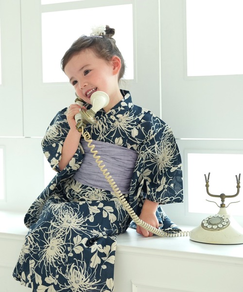 セール キッズ浴衣3点セット Utatane和歌山染工 浴衣 Utatane ウタタネ のファッション通販 Zozotown