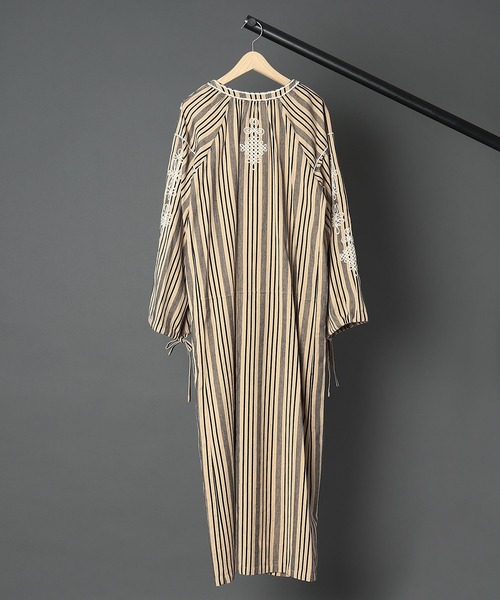 sara mallika（サラ マリカ）の「【 sara mallika/ サラマリカ 】 COTTON CORD EMB DRESS / コットンコードエンブロイダリードレス（ワンピース・レディース・ストライプ・FREE）」の5枚目の写真