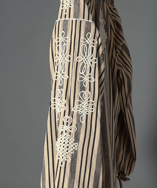 sara mallika（サラ マリカ）の「【 sara mallika/ サラマリカ 】 COTTON CORD EMB DRESS / コットンコードエンブロイダリードレス（ワンピース・レディース・ストライプ・FREE）」の8枚目の写真