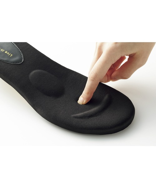 Live in comfort（リブインコンフォート）の「リブ　イン　コンフォート　甲を覆って安心の　タウンユースできる大人スポーティーサンダル〈ブラック〉（サンダル・レディース・ブラック・3）」の6枚目の写真