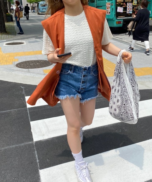 CPCM(シーピーシーエム)の「綿麻ジレベスト(ベスト・レディース・ベージュ/アイボリー・FREE)」の22枚目の写真