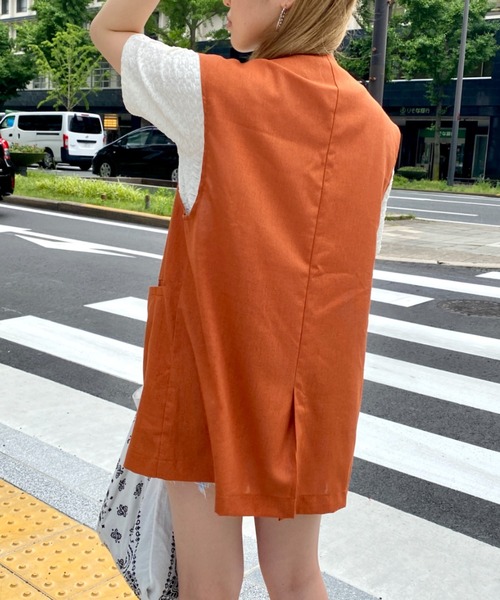 CPCM(シーピーシーエム)の「綿麻ジレベスト(ベスト・レディース・ベージュ/アイボリー・FREE)」の18枚目の写真