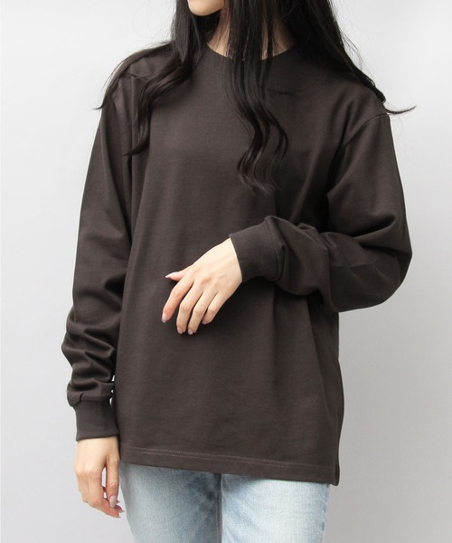 United Athle(ユナイテッドアスレ)の「8.8オンス オーガニックコットン ロングスリーブTシャツ(Tシャツ/カットソー・メンズ・ブラック/オフホワイト/ブルー・M/L/XL)」の7枚目の写真