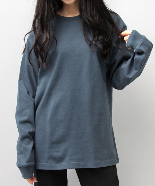 United Athle(ユナイテッドアスレ)の「8.8オンス オーガニックコットン ロングスリーブTシャツ(Tシャツ/カットソー・メンズ・ブラック/オフホワイト/ブルー・M/L/XL)」の12枚目の写真