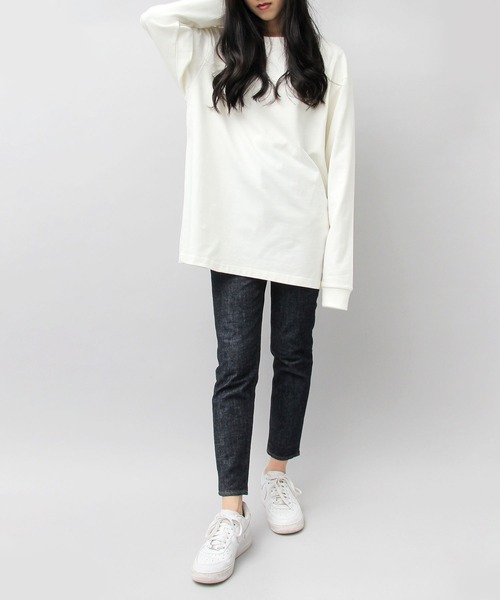 United Athle(ユナイテッドアスレ)の「8.8オンス オーガニックコットン ロングスリーブTシャツ(Tシャツ/カットソー・メンズ・ブラック/オフホワイト/ブルー・M/L/XL)」の8枚目の写真