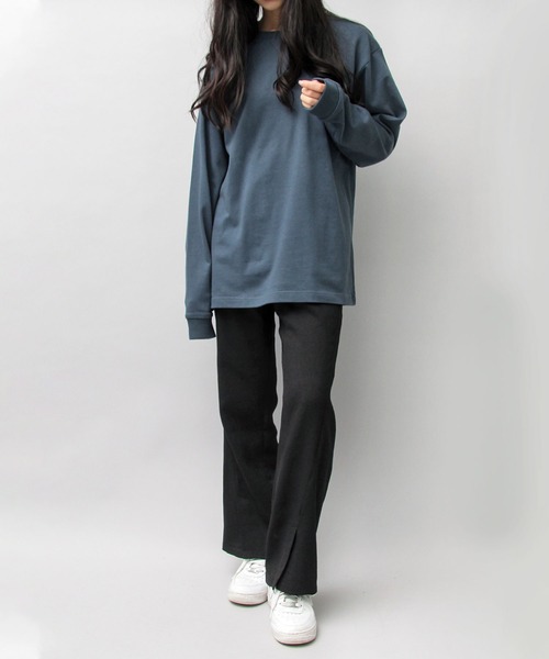United Athle(ユナイテッドアスレ)の「8.8オンス オーガニックコットン ロングスリーブTシャツ(Tシャツ/カットソー・メンズ・ブラック/オフホワイト/ブルー・M/L/XL)」の11枚目の写真