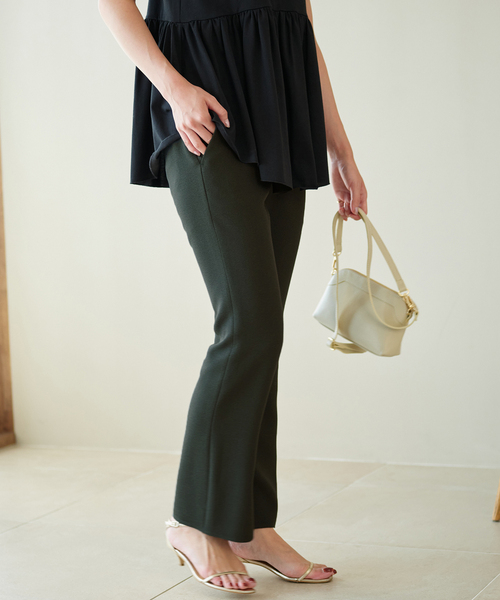 IENA（イエナ）の「《追加》＆NAVY デザインジョーゼットフレアパンツ（その他パンツ・レディース・ベージュ/グリーン/ネイビー・40/34/36/38）」の18枚目の写真