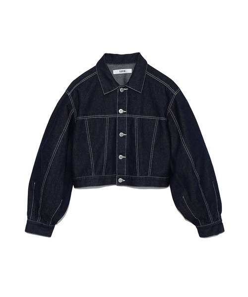 FURFUR（ファーファー）の「【WEB限定カラー】ショート丈Gジャン（デニムジャケット・レディース・ベージュ/インディゴブルー/ピンク・FREE）」の21枚目の写真