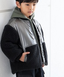 MAKE YOUR DAY | ボア切替ブルゾン■80～140cm(ダウンジャケット/コート)