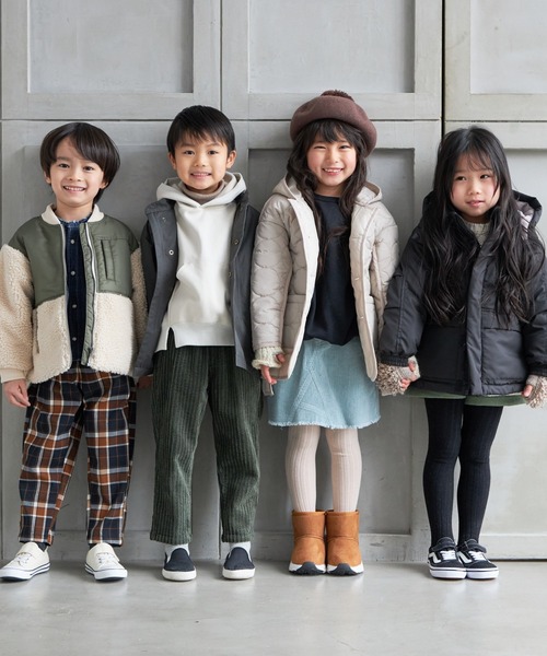 MAKE YOUR DAY（メイクユアデイ）の「ボア切替ブルゾン■80～140cm（ダウンジャケット/コート・キッズ・ミント/ベージュ/ブラック・90/100/110/130/140/120/80）」の13枚目の写真